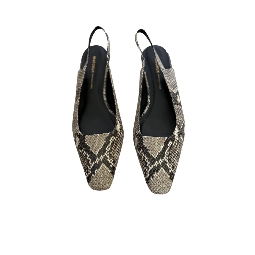 Margaux The Sofia Sling - Natural Python Embossed - Size 37.5 US 7.5 N - Picture 2 of 5